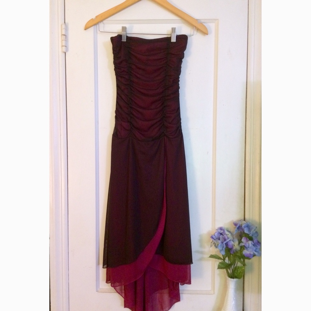 Purple and pink homecoming/prom dress